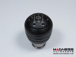 FIAT 124 Gear Shift Knob - Craven Speed - Stainless Steel w/ Black Acetal Outer Sleeve + Red Top FIAT 124 Gear Shift Knob - Craven Speed - Stainless Steel w/ Black Acetal Outer Sleeve + Red Top